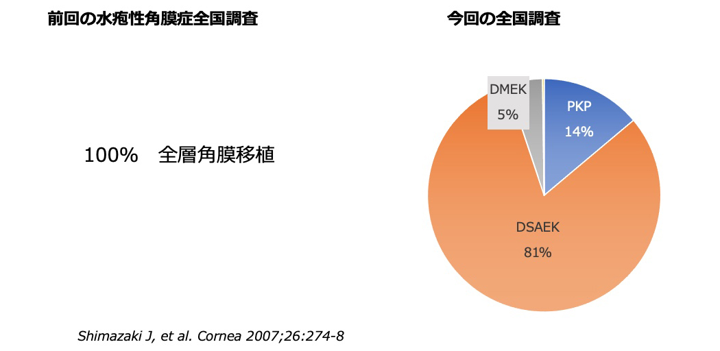 比較２：内皮移植の頻度